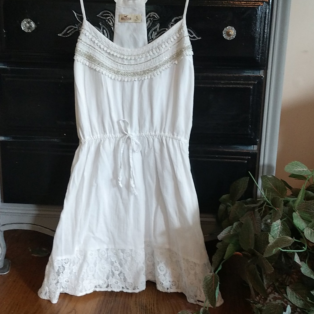 Hollister linen blend mini Dress size small
